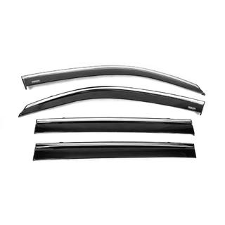 Windabweiser mit Chromleiste (4 Stk, Niken) Toyota Land Cruiser 200 2007-2021 Foto 4