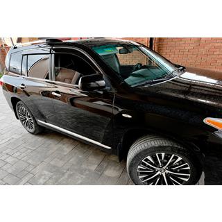 Windabweiser mit Chromleiste (4 Stk, Niken) Toyota Highlander 2008-2013 Foto 2