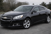 Chevrolet Malibu 2011-2018 Windabweiser mit Chromleiste (4 Stk, Niken) Foto 1
