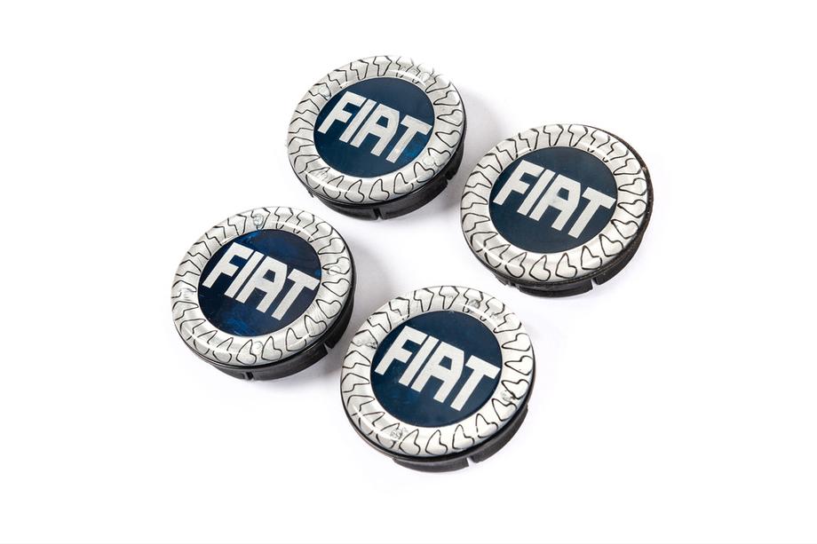 Fiat Felgendeckel V3 49/42.5 mm blau (4 Stk, 46746586) Foto 1