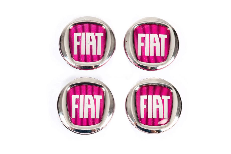 Fiat Felgendeckel V2 49/42.5 mm rot (4 Stk, 0735448759) Foto 4