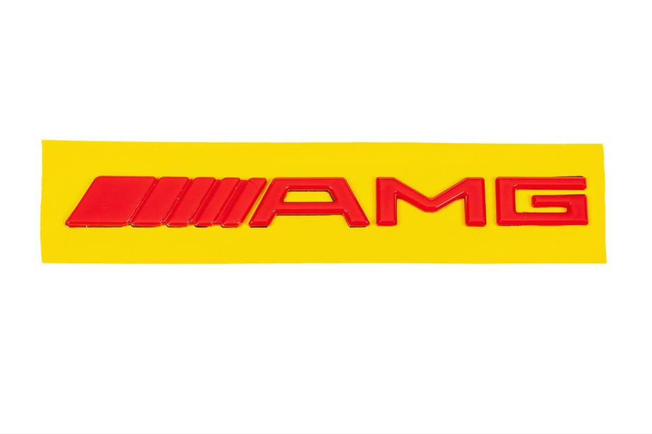Mercedes-Benz Emblem AMG (20cm, ABS, rot) Foto 2