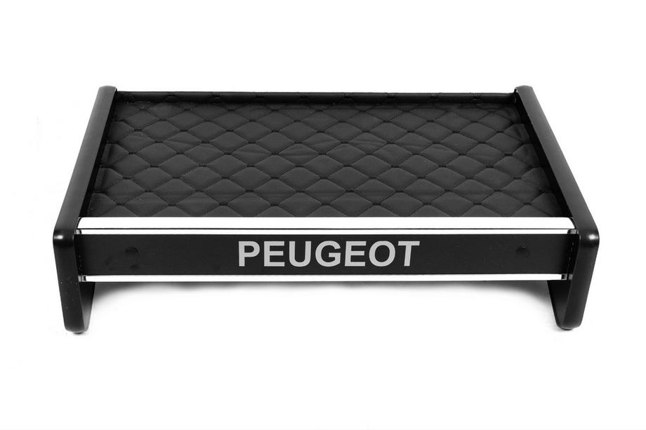 Peugeot Boxer 2006-2025 Ablagebrett für Armaturenbrett (Schwarz mit schwarzer Naht) Foto 2