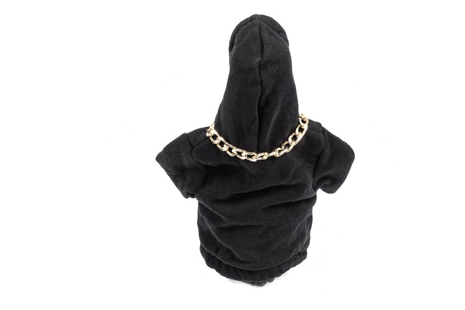 Schaltknauf Abdeckung Hoodie-Stil (Schwarz, orange Kordel) Foto 4