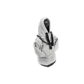 Schaltknauf Abdeckung Hoodie (grau, schwarzes Kordelband) Foto 3