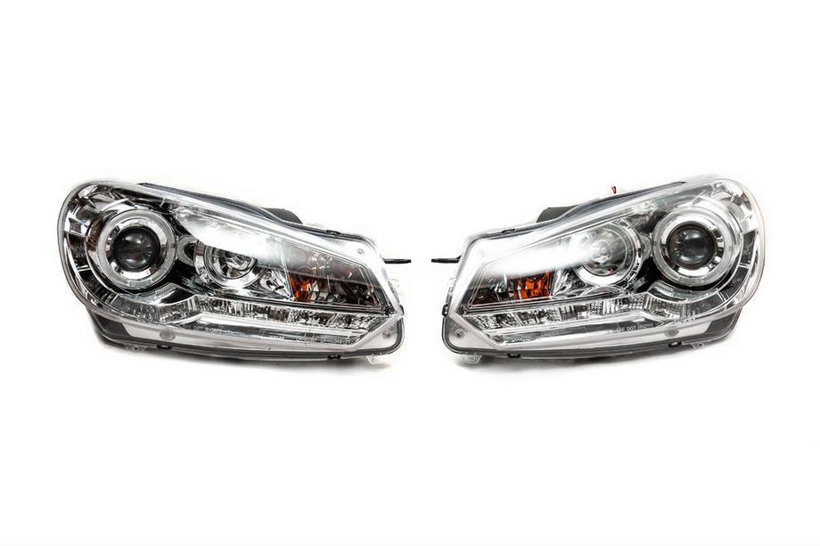 Volkswagen Golf 6 2008-2014 Frontscheinwerfer Silver (2 Stk, LED) Foto 2