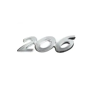 Emblem 206 (90mm x 25mm) Peugeot 206 1998-2024 Foto 1
