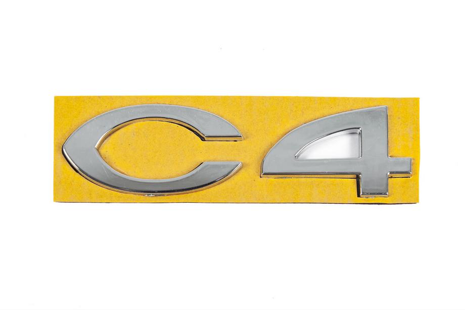 Citroen C-4 2004-2010 Schriftzug C4 8665.Y4 (108mm x 30mm) Image