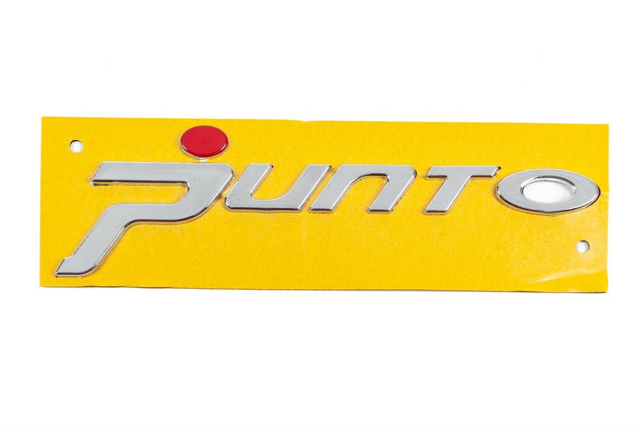 Fiat Punto Grande/EVO 2006-2018 Schriftzug Punto fuer Grande (roter Punkt, 1518b) Foto 1