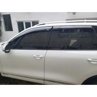Windabweiser mit Chromleiste (4 Stk., Niken) Volkswagen Touareg 2010-2018 Foto 2