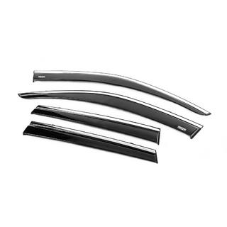 Windabweiser mit Chromleiste (4 Stk., Niken) Volkswagen Touareg 2010-2018 Foto 4