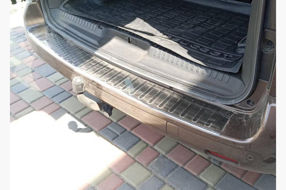 Citroen SpaceTourer 2016- Heckstoßstangenschutz mit Kante Carmos (Edelstahl) Image