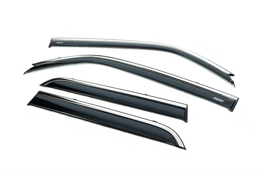 Toyota 4Runner 2009-2024 Windabweiser mit Chromleiste (4 Stk, Niken) Image