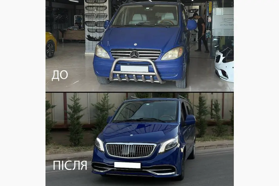 Mercedes Vito W639 2004-2014 Facelift Kit auf W447 Maybach Image