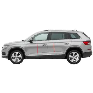 Schmale Edelstahltürleisten Carmos Skoda Kodiaq 2016-2023 Foto 1