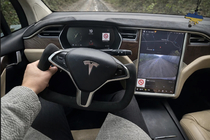 Tesla Model X 2015- Lenkrad Sportlenkrad (Alcantara, Carbon, mit Heizung) Foto 1