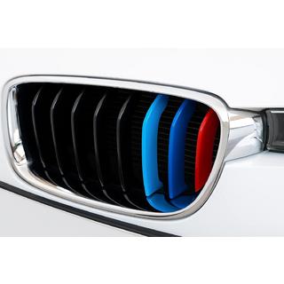 Zierleisten für Kühlergrill 8-Streben (3 Stk) BMW 3 Series F30/F31 2012-2019 Foto 1