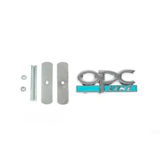 Metallemblem für Kühlergrill OPC Line (Chrom+Blau) Foto 1