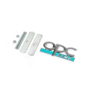 Metallemblem für Kühlergrill OPC Line (Chrom+Blau) Foto 2