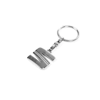 Metallschlüsselanhänger mit Seat Logo Foto 2
