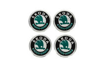 Skoda Aufkleber für Felgendeckel V2 60mm (4Stk) Foto 1