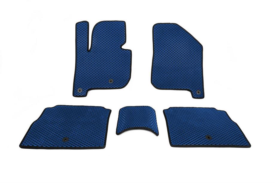 Kia Soul II 2013-2018 EVA Fußmatten aus Polyurethan (Blau) Image