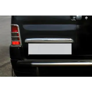 Chromleiste über dem Kennzeichen (2-türig, Edelstahl) Peugeot Partner 1996-2008 Foto 1