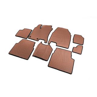 EVA Fußmatten für +2 (3 Reihen, Braun) Nissan Qashqai 2007-2010 Foto 2
