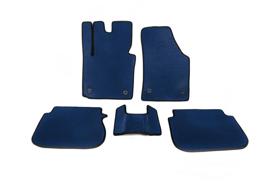 Volkswagen Caddy 2010-2015 EVA Fußmatten (Blau) 2 Stk, vorne Foto 5