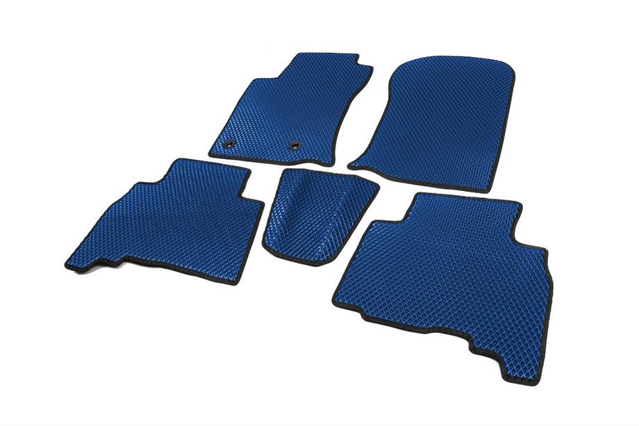 Toyota Land Cruiser Prado 150 2009-2023 EVA Fußmatten (Blau) 5-Sitzer, 2013-2022 Foto 2