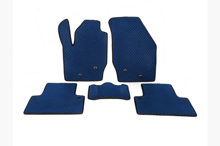 Volvo XC90 2002-2014 EVA Fußmatten (Blau) 7-Sitzer, 3 Reihen Foto 3