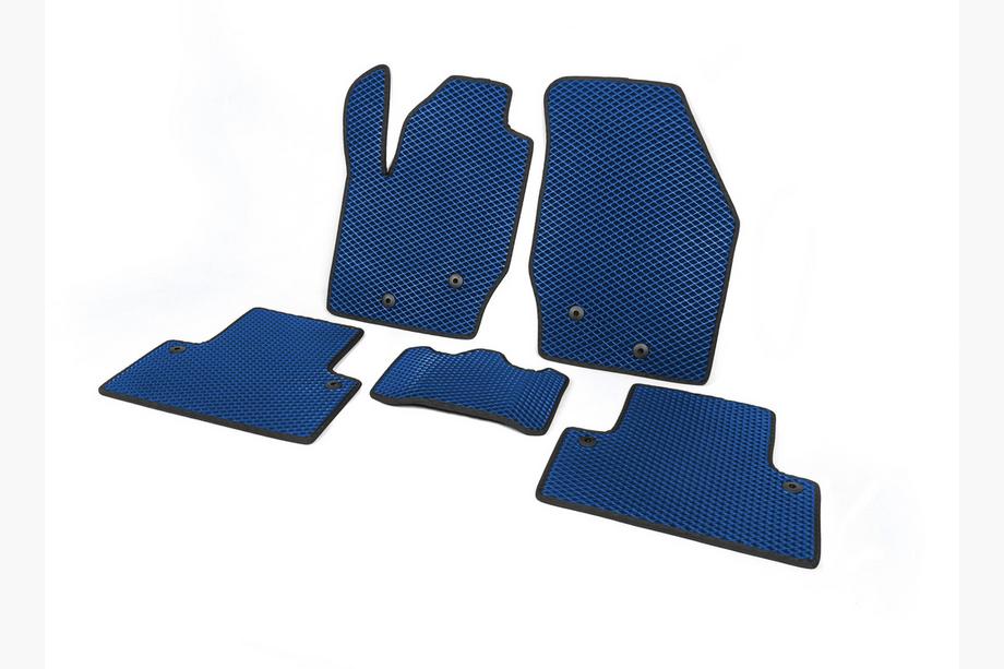 Volvo XC90 2002-2014 EVA Fußmatten (Blau) 7-Sitzer, 3 Reihen Foto 4