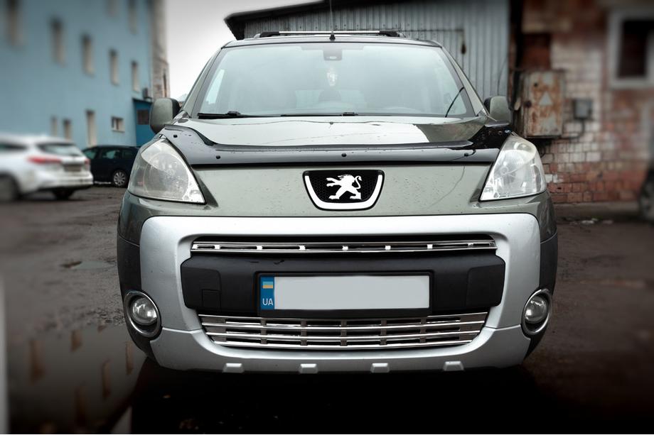 Peugeot Partner Tepee 2008-2018 Grillabdeckungen (2-tlg., Edelstahl) Carmos - Türkischer Edelstahl Foto 1