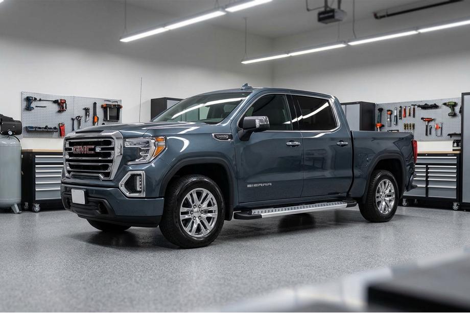 GMS Sierra 2019- Seitenschweller New Vision Grey (2 Stk., Aluminium) Image