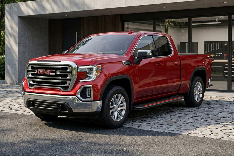 GMS Sierra 2019- Seitenschweller Maya Red (2 Stk., Aluminium) Image