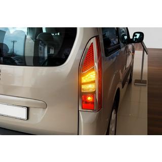 Chrom Blenden für Rückleuchten (2 Stk, Edelstahl) Peugeot Partner Tepee 2008-2018 Foto 1
