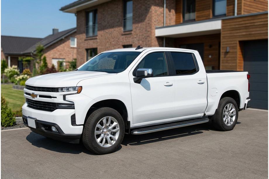Chevrolet Silverado 2019- Seitenschweller Tayga Grey (2 Stk., Aluminium) Image