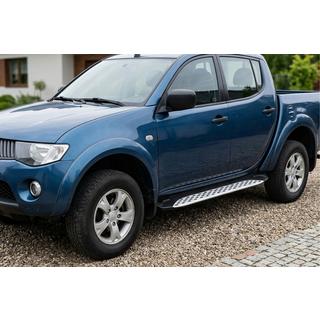 Trittbretter Shining V1 (2 Stk., Aluminium) Mitsubishi L200 2006-2015 Foto 1