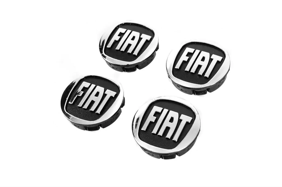 Fiat Felgendeckel 59/55 mm schwarz (4 Stk) Image
