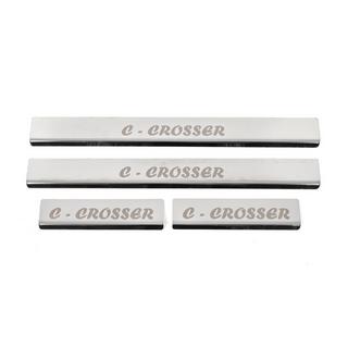 Einstiegsleisten Abdeckungen (4 Stk, Edelstahl) Citroen C-Crosser 2007-2013 Foto 3