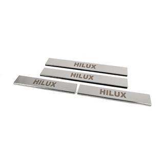 Einstiegsleisten Abdeckung (4 Stk, Edelstahl) Toyota Hilux 2015- Foto 2