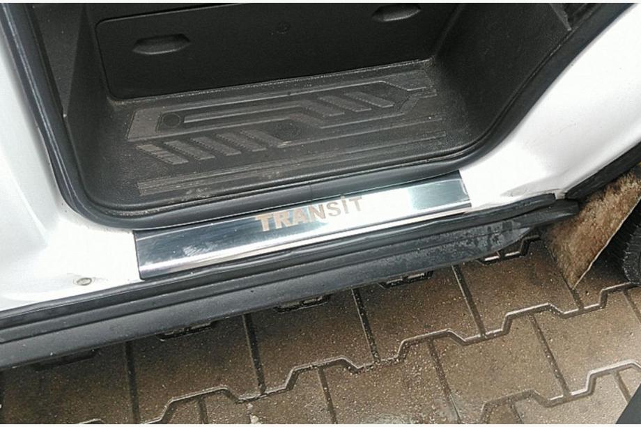 Ford Transit 2014- Einstiegsleisten Abdeckung (2 Stk, Edelstahl) Foto 1