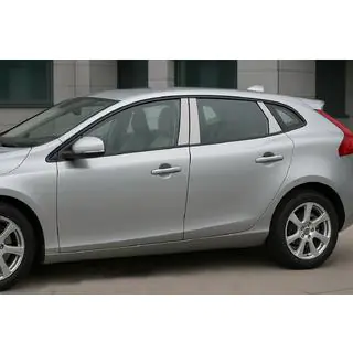 Edelstahl Türsäulen Abdeckungen Volvo V40 2012- Foto 1