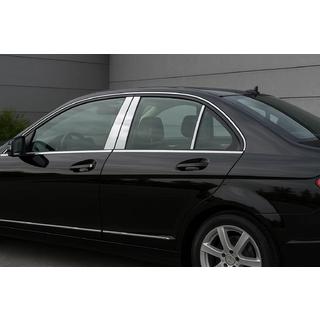 Edelstahl Türsäulen Abdeckungen (6 Stk) Mercedes C-class W204 2007-2015 Foto 1