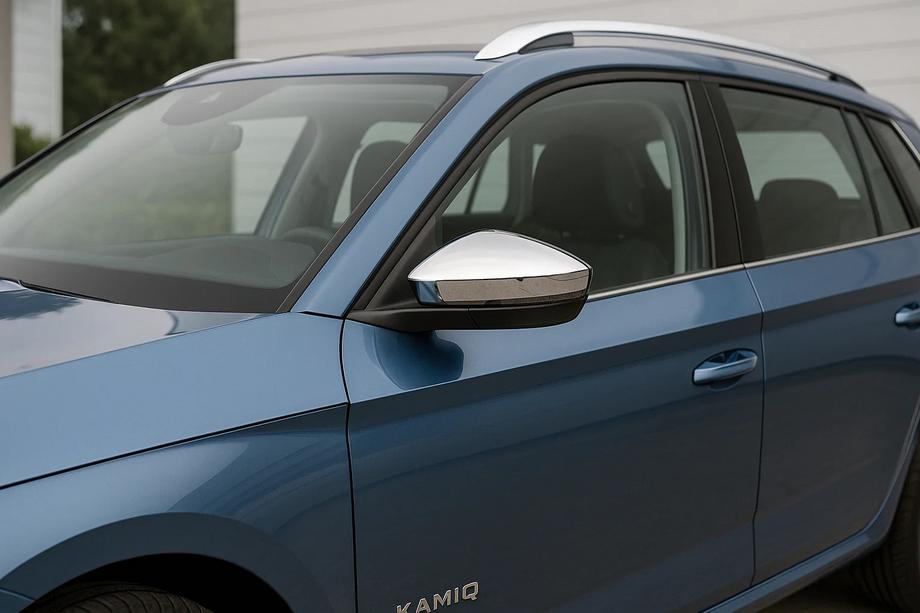 Skoda Kamiq 2019- Spiegelabdeckungen (2 Stk, Edelstahl) Carmos Foto 1