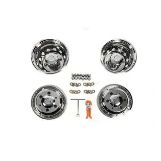 Edelstahl Radkappen OEM (2-teilige, 4 Stk) Iveco Daily 2014- Foto 1