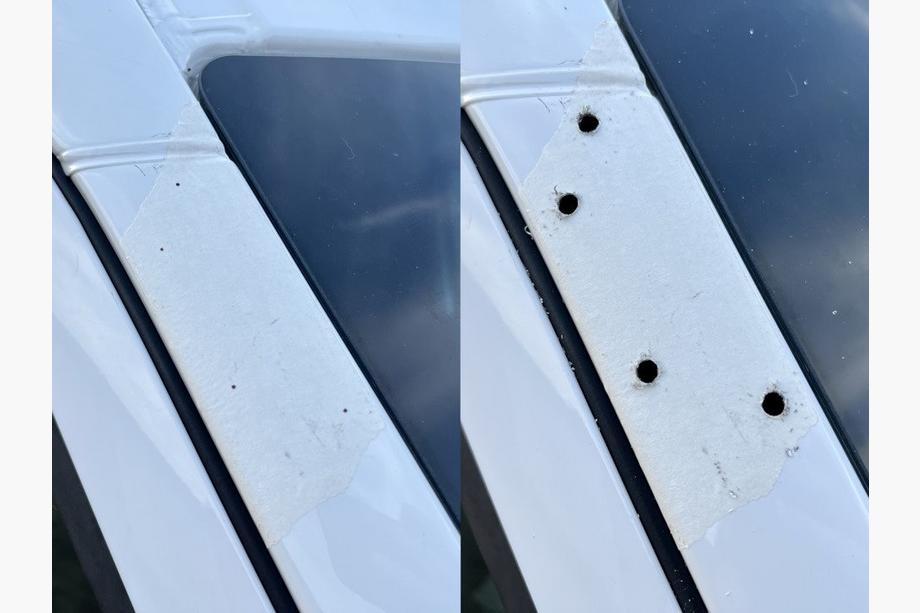 Mercedes Sprinter W906 2006–2018 Frontscheibenblende (Weiß, 5mm) Foto 7