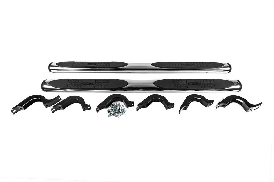 Toyota FJ Cruiser 2006-2022 Seitliche Rohre B098602 (2 Stk., Edelstahl) (Chrom) Foto 1