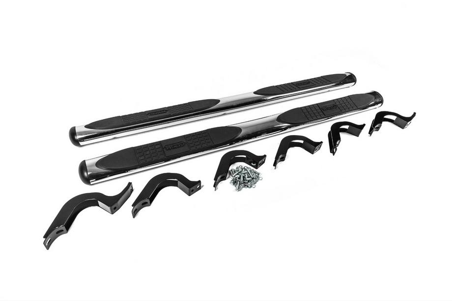 Toyota FJ Cruiser 2006-2022 Seitliche Rohre B098602 (2 Stk., Edelstahl) (Chrom) Foto 3