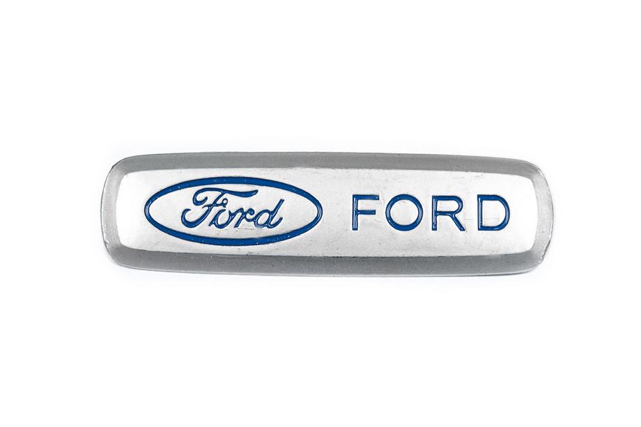 Ford Aluminium Emblem für Fußmatten (1 Stk) Foto 1